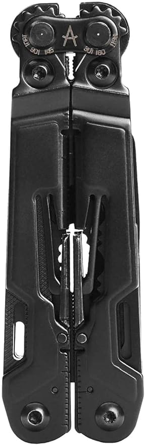 SOG PowerPint Mini Compact Stainless Steel Multi-Tool, 18 Lightweight Specialty Tools & SOG Multitool Pliers Pocket Knife, Black