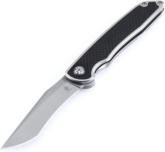 Kizer Cutlery Folding Pocket Knives Flipper Titanium Handles Knife, Nick Swan Ki4510A2