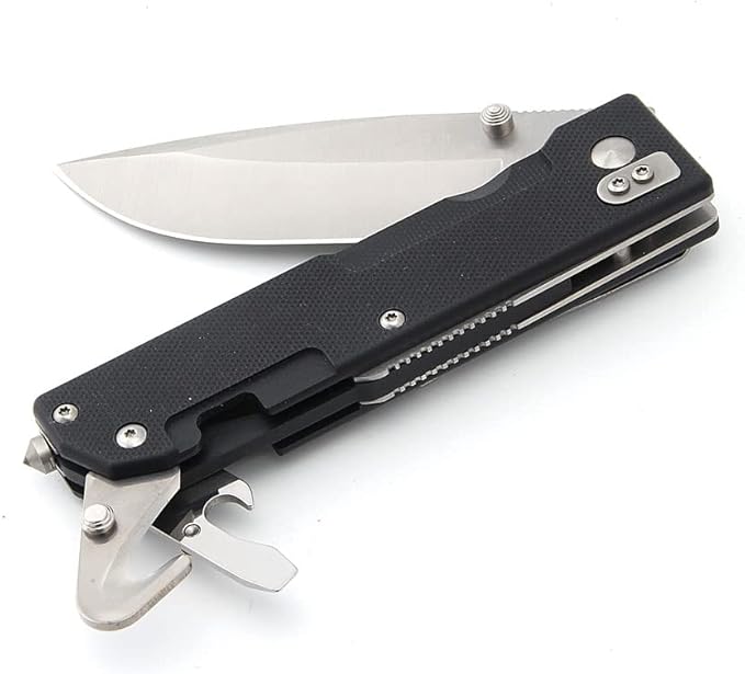 Sanrenmu 9052 MUC-GH-T4 Pocket Knife Tool - Black