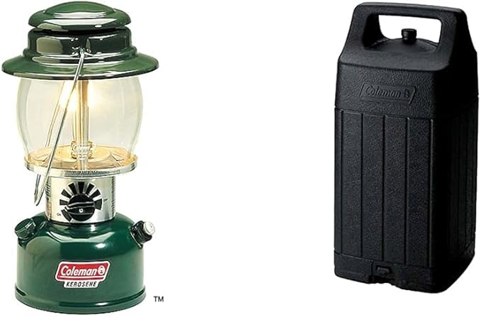 Coleman 700 Lumens Kerosene Lantern with Adjustable Brightness & Carry Handle & Lantern Protective Carry Case with Handle