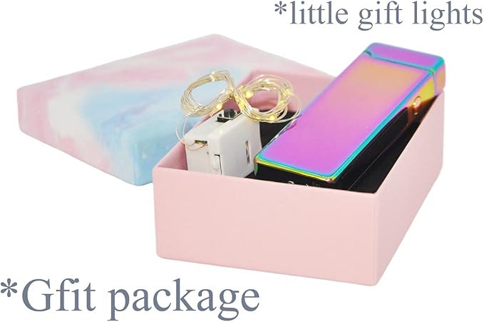 Custom Electric Lighter Personalized Kitchen for Candle Gift Windproof USB Rechargeable Dual Arc for Camping Christmas Father's Day Valentine's Day… (Custom) (Custom)