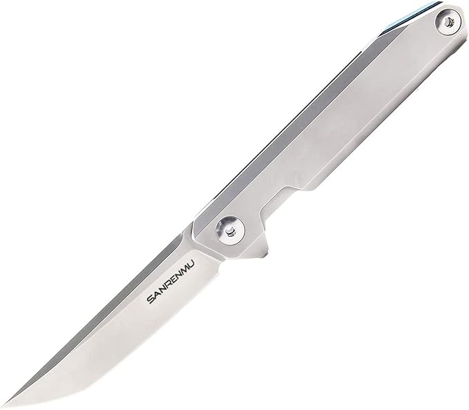 Sanrenmu 1161 Pocket Folding Knife D2 Stainless Steel Blade Flipper Ball Bearing Outdoor Camping Survival Tool EDC Knife … (1161)