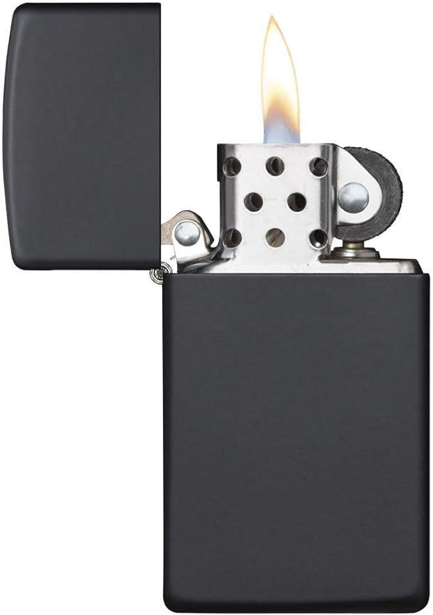 Zippo Slim Black Matte Pocket Lighter