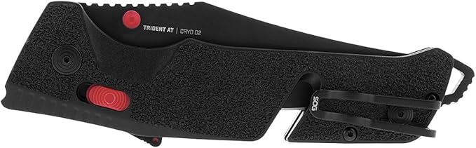 SOG Trident at Ambidextrous Professional Partially Serrated Folding Knives | Heat-Treated CRYO D2 Stainless Steel Blade