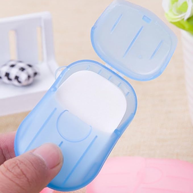 6Pcs Colorful Soap Sheets for Traveling,Portable Soap Paper, Effectively Cleans Stains, Suitable for BBQ, Camping, Hiking, Traveling,Personal Care, Camping Soap and Shampoo