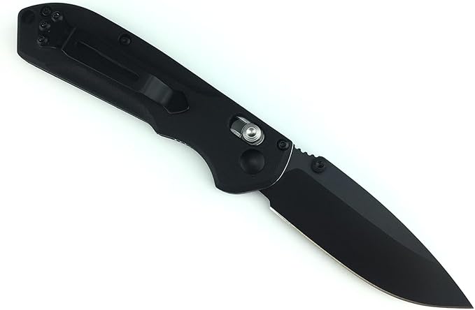 HUAAO 7in Manual Open Pocket Knife, Axis Lock Knife with 2.8in 8Cr13Mov Steel Blade Glass-Filled Nylon Handle, EDC Folding Knife with Clip for Camping Hunting