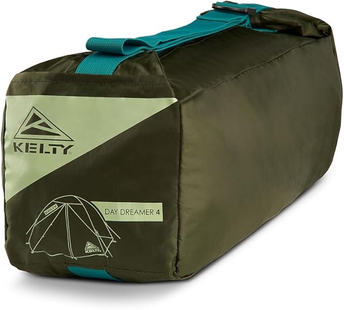 Kelty Daydreamer 4P + 6P Camping Tent, Blackout Fabric, Interior Light Diffusing Gear Loft, Standing Height, PFAS Free