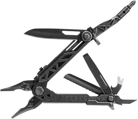 Gerber Gear Center-Drive Multitool - Needle-Nose Pliers, 3.25" Blade & Center-Axis Bit Driver, Magnetic Flathead, Phillips Bits, Sheath - Made in USA