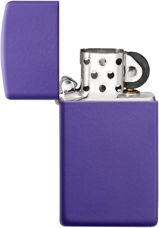 Zippo Slim Purple Matte Pocket Lighter