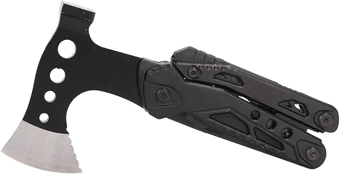 Foldable Multifunctional Axe Portable Axe Hammer Pocket Size Multitool Stainless Steel Tool for Outdoor Camping