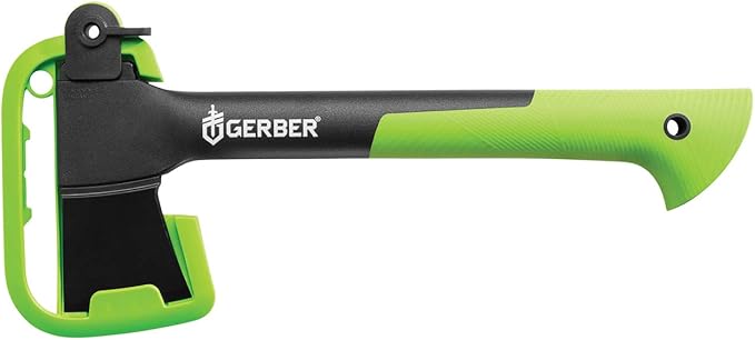 Gerber Gear Freescape Hatchet - 14" Camping Hatchet with Included Sheath - Green