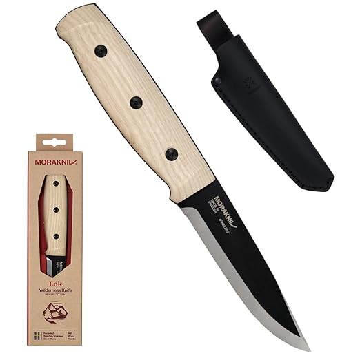 Morakniv Lok BlackBlade (S) Ash Wood Leather Sheath