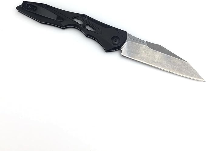 HUAAO Assisted Opening Knife, Pocket Knife with 3.4’’ 8Cr13Mov Steel Blade Aluminum Handle, EDC Camping Folding Knife with Clip for Hunting Fishing