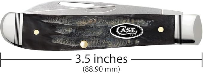 Case xx Knives Mini Trapper 65093 Buffalo Horn and S35VN Stainless Pocket Knife