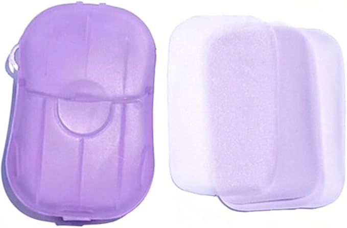 6Pcs Colorful Soap Sheets for Traveling,Portable Soap Paper, Effectively Cleans Stains, Suitable for BBQ, Camping, Hiking, Traveling,Personal Care, Camping Soap and Shampoo