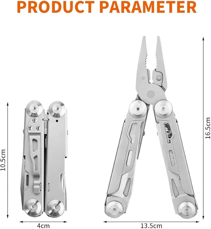 MINI Multitool Pliers, Multi Tool Keychain Pocket Knife Set with Safety Lock, Bottle Opener, Screwdriver Bits Set with Nylon Sheath Apply to Survival, Camping, Hunting and Hiking