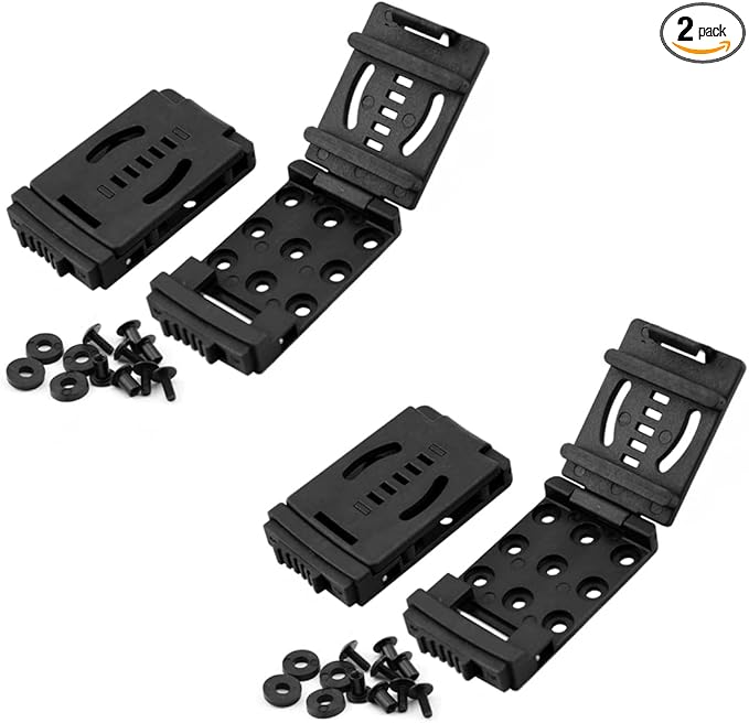 2-Pack Knife Belt Clip Outdoor Loops Gun Blade Sheath Tool Lock with Mounting Hardware, Mag Pouches Sheath Holster, Universal Utility EDC Belt Clip Camping DIY Clip Gun Holsters(Black)
