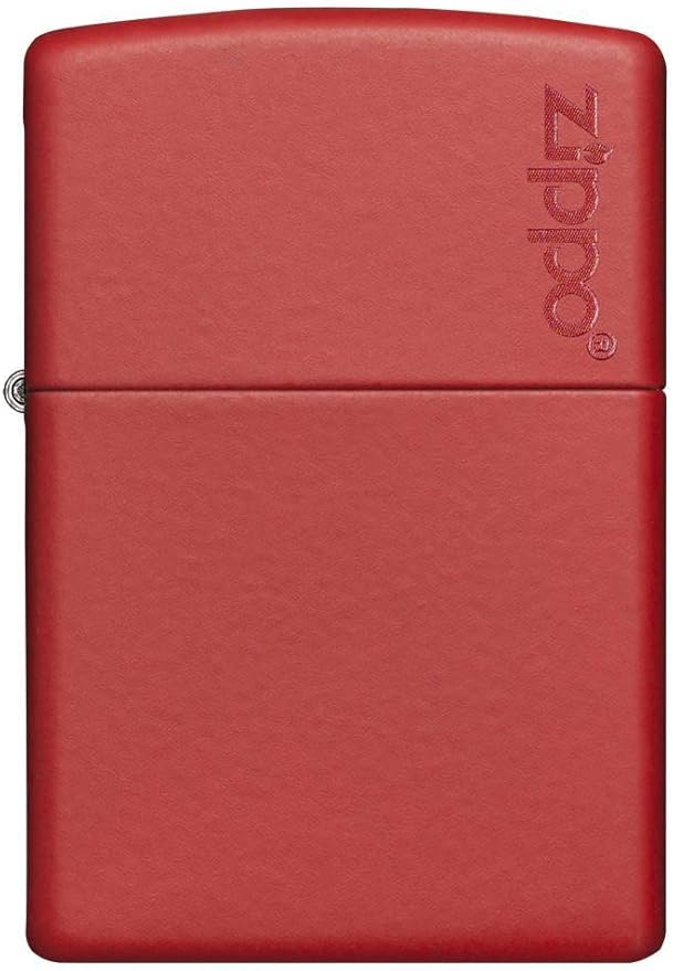 Zippo Classic Red Matte with Zippo Logo Pocket Lighter