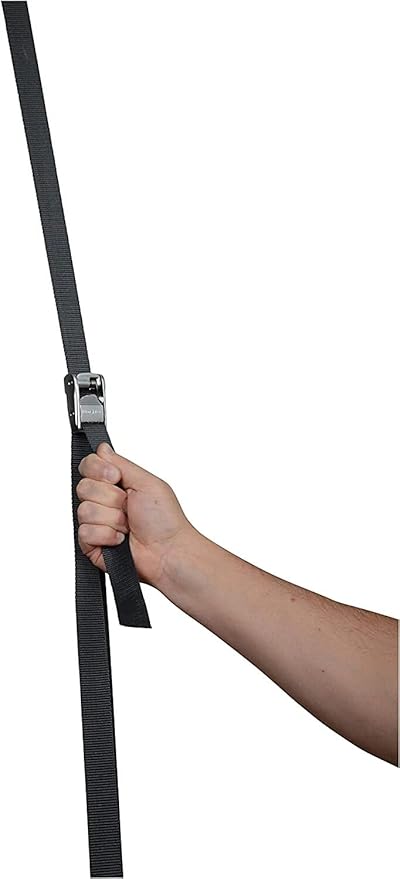 Nite Ize Dual CamJam Tie Down System - Durable Tie Down Strap for Camping Accessories & Moving Supplies - Strap with Zinc Alloy Buckle - Fits Standard 1" Webbing