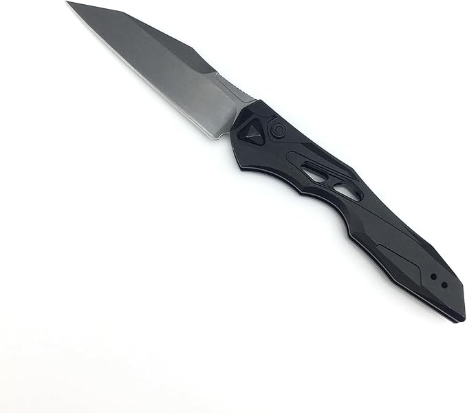 HUAAO Assisted Opening Knife, Pocket Knife with 3.4’’ 8Cr13Mov Steel Blade Aluminum Handle, EDC Camping Folding Knife with Clip for Hunting Fishing