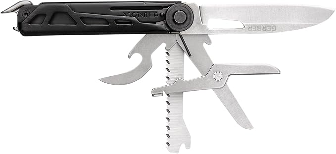 Gerber Gear Armbar Scout 7-in-1 Multi-tool - 2.5" Plain Edge Blade, Hammer, Scissor, Saw - EDC Gear and Equipment - Onyx