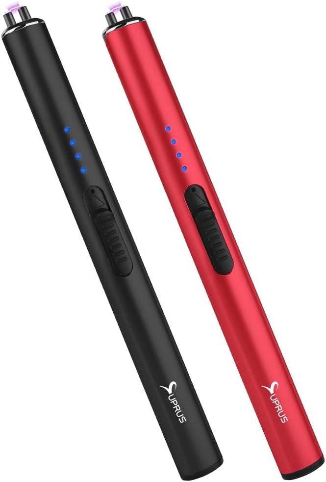 SUPRUS Electric Lighter Arc Windproof Flameless USB Lighter Rechargeable Lighter with Safety Lock