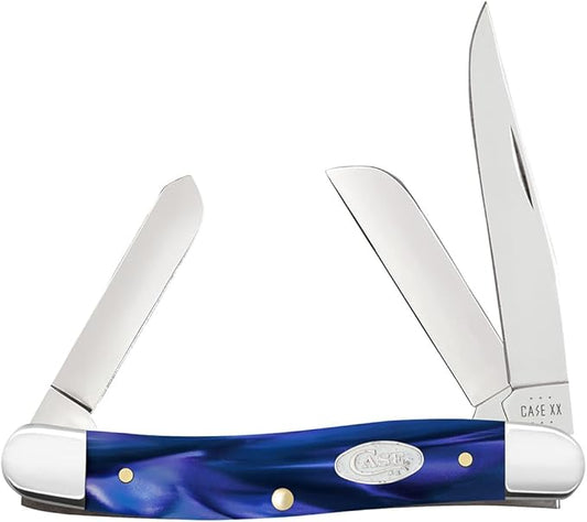 Case Cutlery CA23448: Stockman Blue Pearl Kirinite