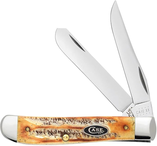 Case XX WR POCKET KNIFE, 6.5 BONESTAG MINI TRAPPER, 3 1/2 INCHES CLOSED, ITEM #39872