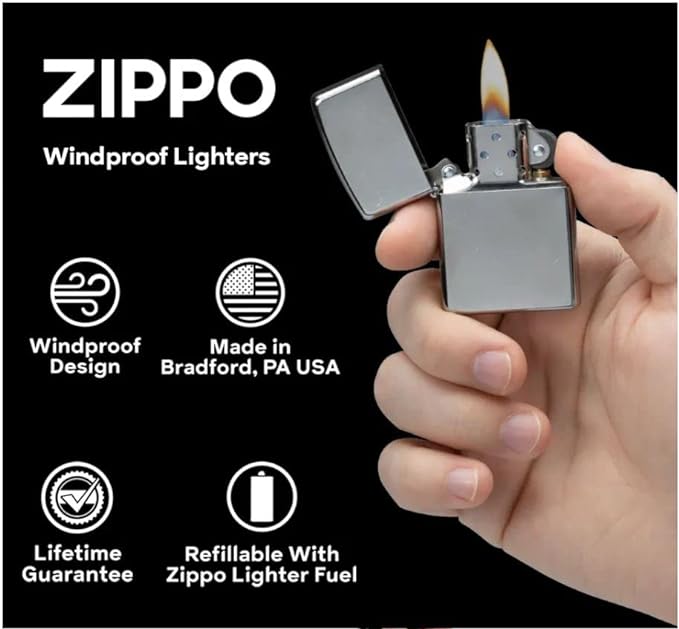 Zippo Lighter- All in Las Vegas Ace Card Black Matte Windproof Lighter #Z5119