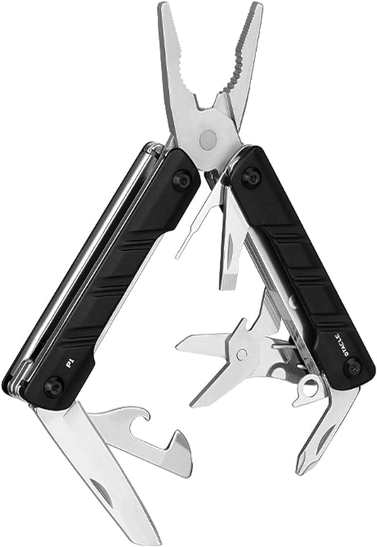 OKNIFE Otacle P1 11-in-1 Multi-Plier, Lightweight Multitool Pliers with Scissors, Bottle Opener and Screwdriver, EDC Gear with Lanyard Hole