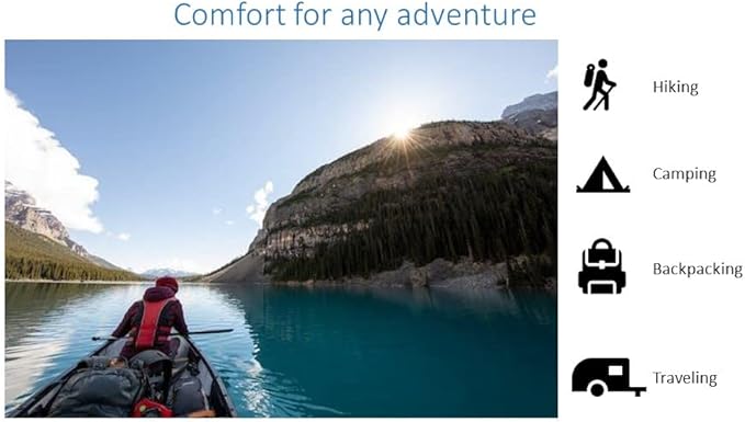 Arto Pillow- Inflatable- Ergonomic, lightweight, water-resistant, and durable Neck support for all sleeping positions. Perfect for camping, hiking, backpacking, and travel.