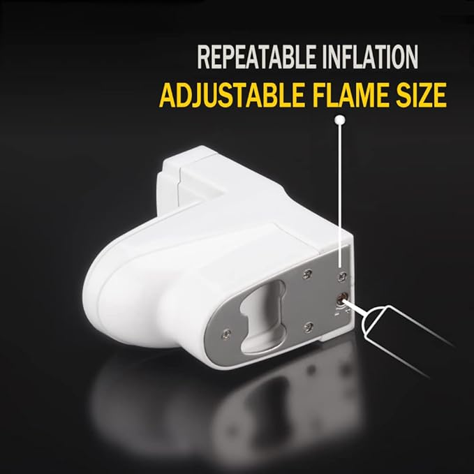 Cool Torch Lighters Refillable Creative Toilet Shape Windproof Jet Flame Lighter for Gifts Fireplace Candle Camping BBQ (Without Butane Gas) (20)