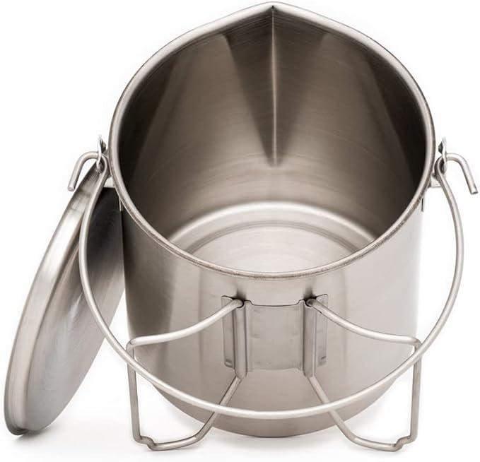 The Pathfinder School Stainless Steel Bush Pot and Lid Set