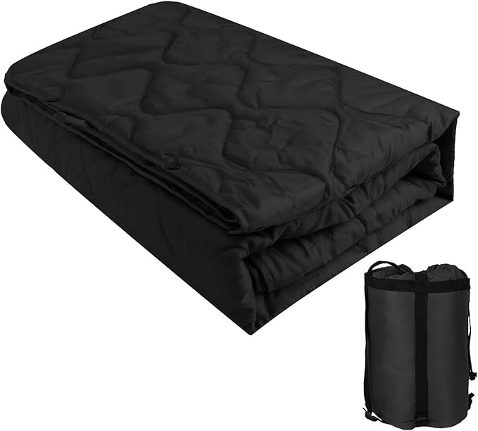 Poncho Liner Military Woobie Blanket Multicam Camo Woobie with Compression Carry Bag for Outdoors Hiking Jungle Hunting Gear