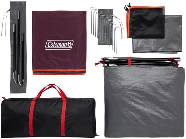 Coleman Skydome Tent with 5 Minute Setup,Weatherproof Tent with Rainfly & Carry Bag, 20% More Headroom Than Traditional Canopies