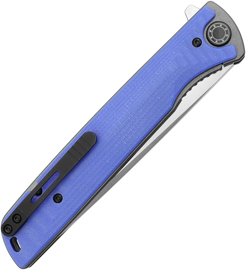 HOKC NOKS EDC camping folding knife Smersh-S | 350-100401 (Gray, Blue)