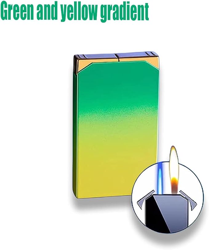 Cool Jet Torch Lighers Dual Flame Lighter, Pretty Aesthetic, Refillable & Adjustable, Gift for Men Fireplace Candles Camping BBQ (Without Gas)