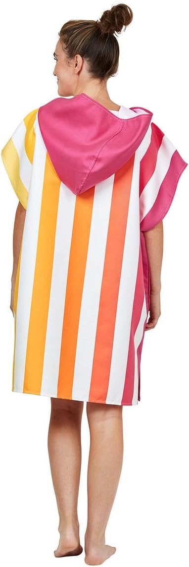 Dock & Bay Adult Poncho - Hooded Towel with Deep Pockets, Changing Robe - Quick Dry - Compact, Lightweight - Includes Bag