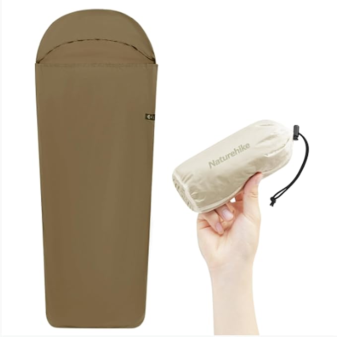 Naturehike Sleeping Bag Liner Ultra-Light 4.51oz - Adult Sleep Sack & Travel Sleep Sack Travel Sheets & Camping Sheet for Backpacking, Hotel, Hostels, Comfy & Easy Care, Full-Length
