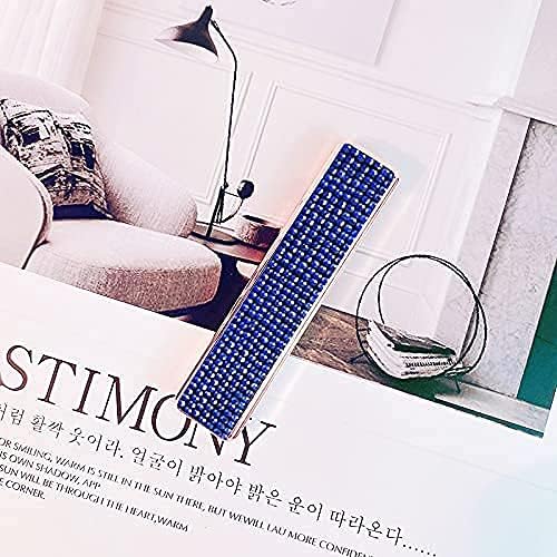 Rhinestone Lighter Electric Lighter Rechargeable Bling Glitter USB Lighter Flameless Girls Lighter for Women (Blue)