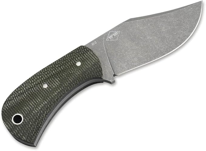 BÖKER PLUS Mad Man Three Finger Knife Fixed Blade, EDC Compatible, Micarta Handles, Full Tang Construction, Kydex Sheath Included