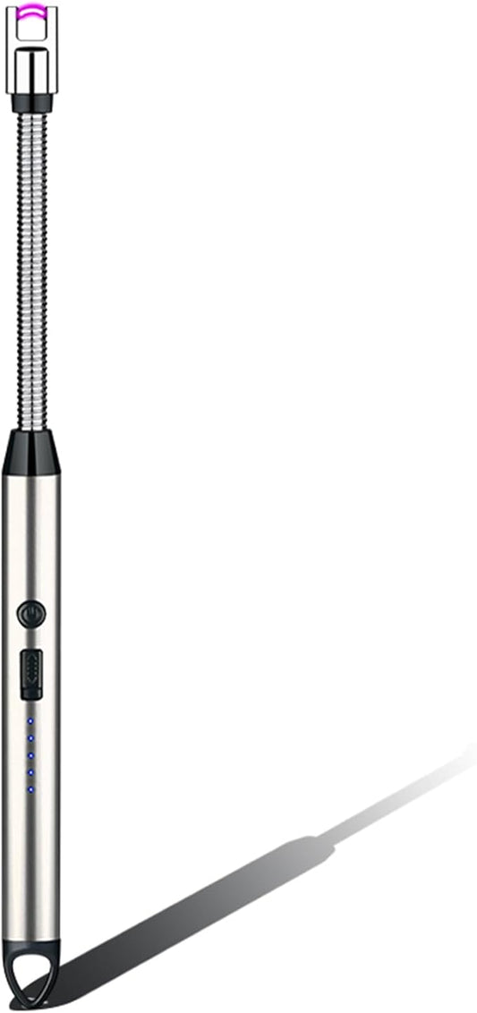 Electric Candle Lighter, Upgraded Lighter Rechargeable USB Lighter with LED Indicator, Flexible Long Neck Lighters for Candles, Camping, BBQs, Gas Stoves