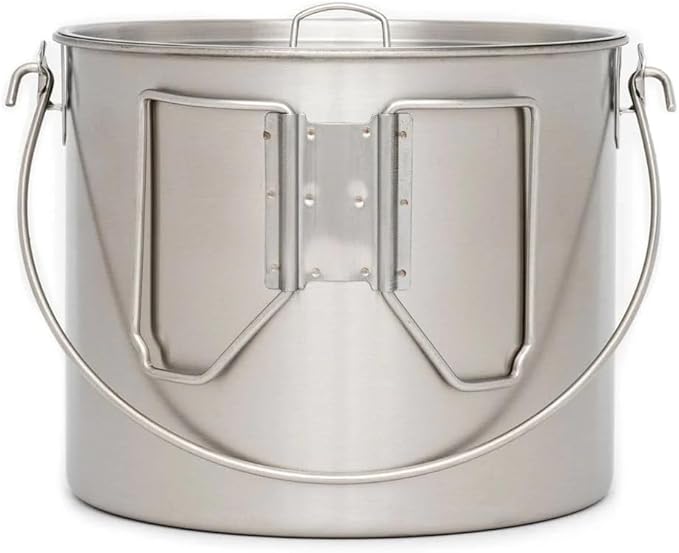 The Pathfinder School Stainless Steel Bush Pot and Lid Set