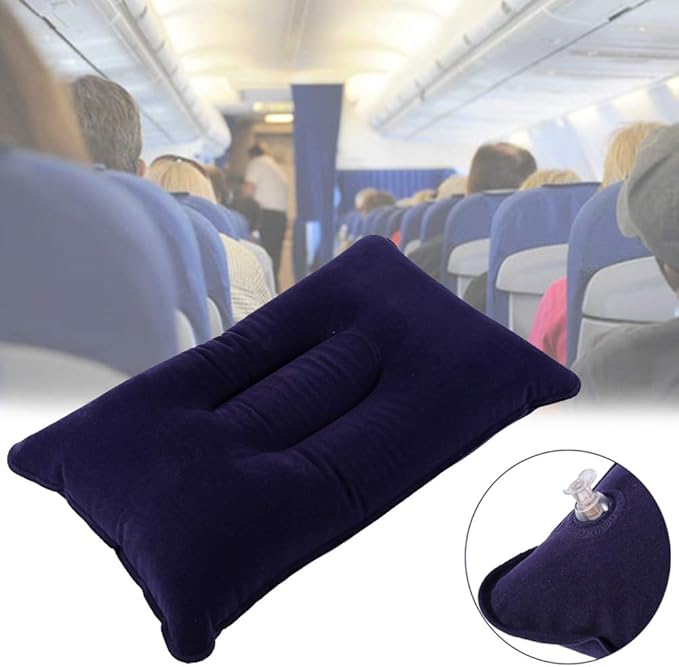 V GEBY Inflatable Pillow Fast Inflation PVC Pillow Camping Travel Pillow Push Button Inflation Pillows
