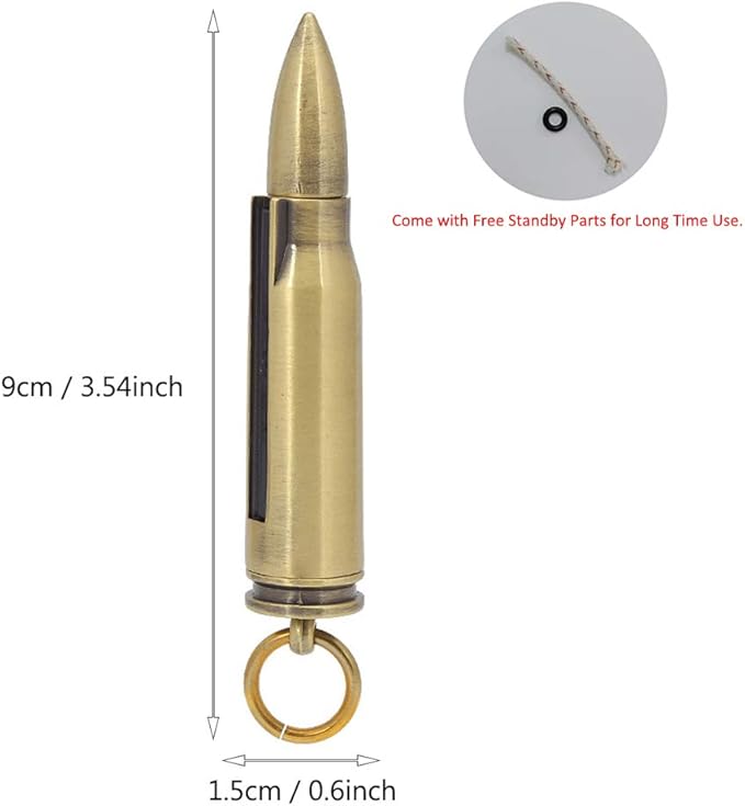 BOLLAER Matchstick Fire Starter, Fire Starter Flint Match Lighter Keychain Outdoor Camping Emergency Survival Gear, Best Gift for Outdoor Sports Enthusiasts