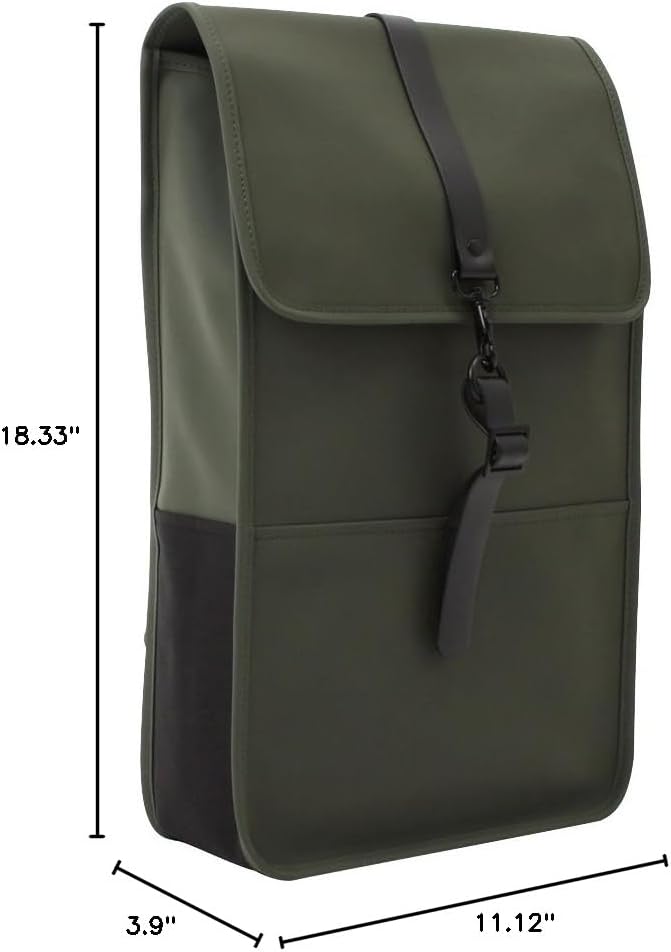 RAINS Men's Backpacks, Green, One Size