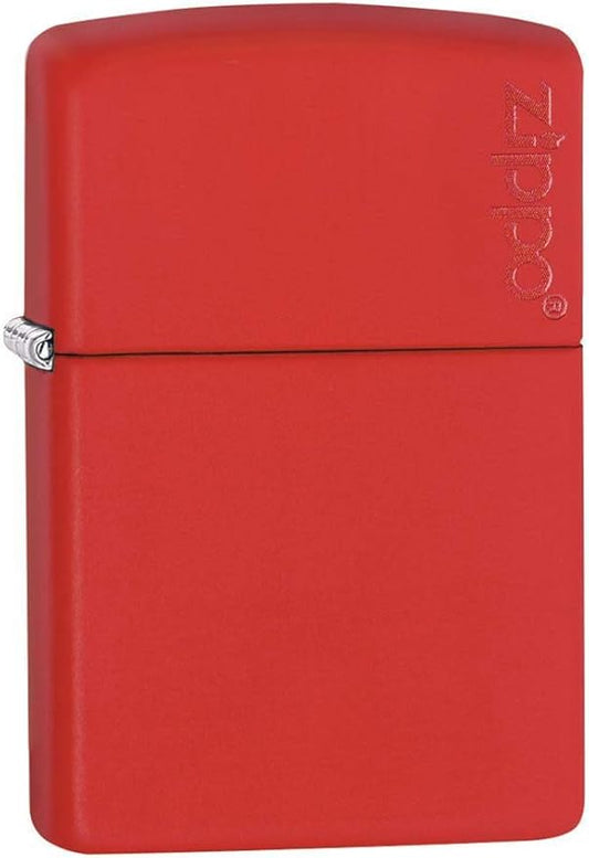 Zippo Classic Red Matte with Zippo Logo Pocket Lighter