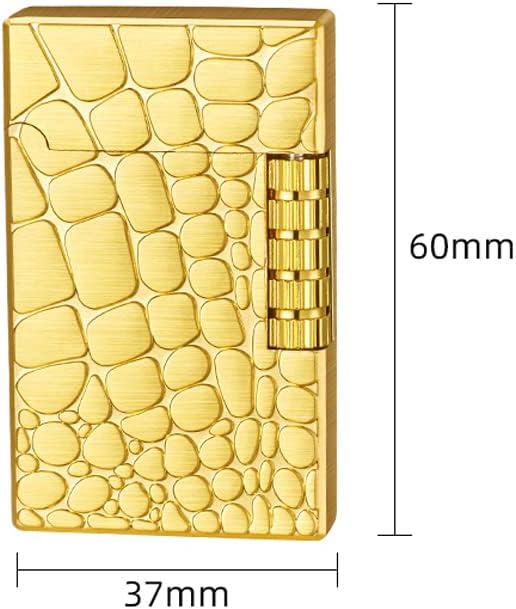 Lighters Soft Flame Lighter Traditional Flame Cigar Lighter with Adjustable Flame Dial Vertical Ignition Roller Good for Gift Outdoor Camping Hiking Fishing Grill Adventure Candle (Silver01)