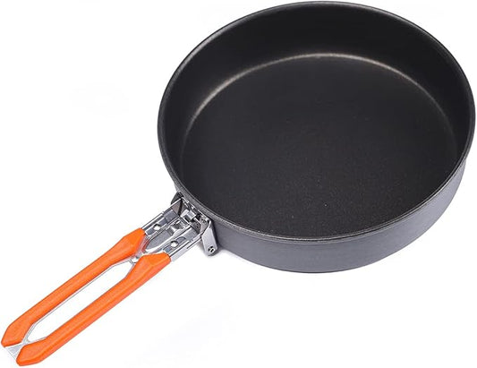 Fire-Maple 7.6 Inch Camping Frying Pan w/Nonstick Coating | Durable Lightweight Camping Skillet for Cooking Egg Steak | Outdoor Kitchen Equipment Gear | Portable Backpacking Cooking Pan