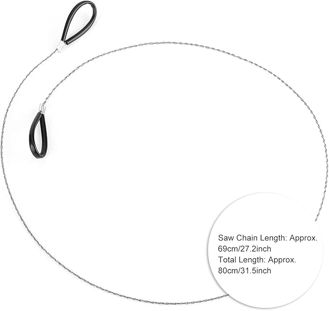 Wire Saw, Outdoor Wire Saw Reel, Compact Wire Saw Reel, Essential Outdoor Cam Survival Tool for Emergencies, Travel and Adventure